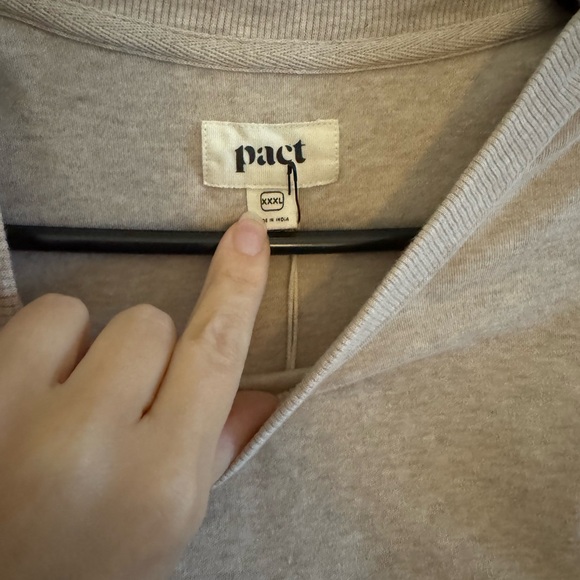 Pact Airplane Mock Neck Shell Organic Cotton Deep Taupe Heather Tank XXXL NWT - Picture 2 of 3